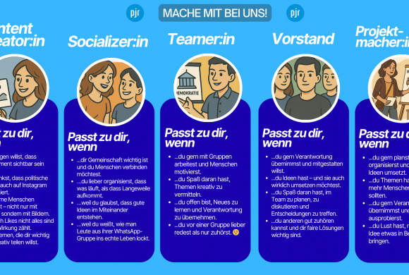 Engagiere dich in der politischen Bildung – Das geht bei uns! Engagiere dich in der politischen Bildung – Das geht bei uns!